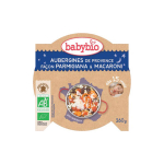 BABYBIO Assiette aubergines de Provence façon parmigiana & macaroni 260g