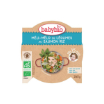 BABYBIO Assiette méli-mélo de légumes au saumon riz 260g