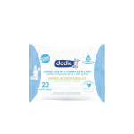 DODIE 20 lingettes nettoyantes à l'eau format pocket