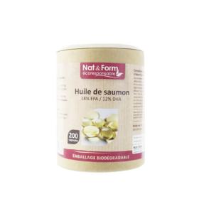 NAT & FORM Écoresponsable huile de saumon 200 capsules