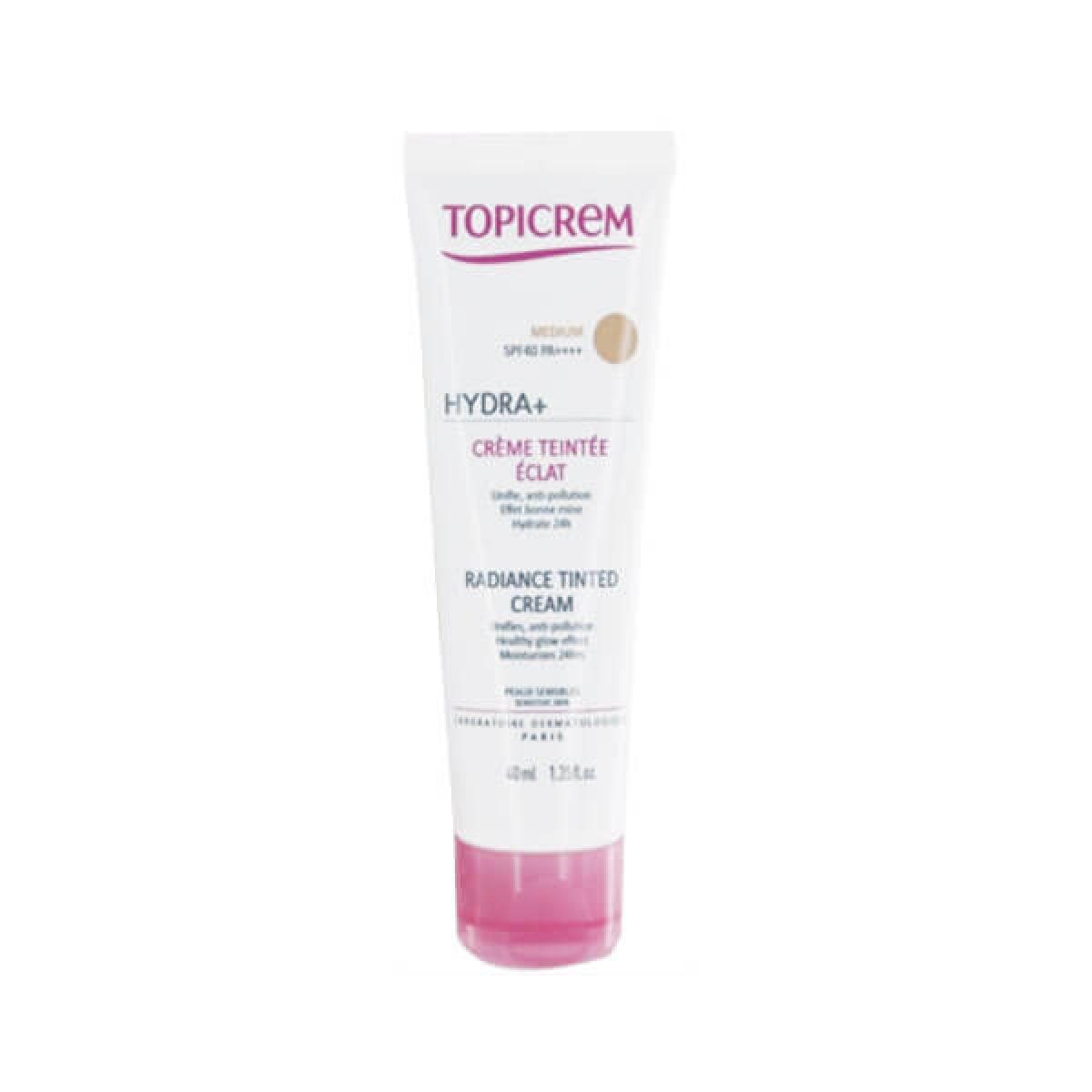 TOPICREM Hydra + crème teintée éclat medium SPF 40 40ml - Parapharmacie ...