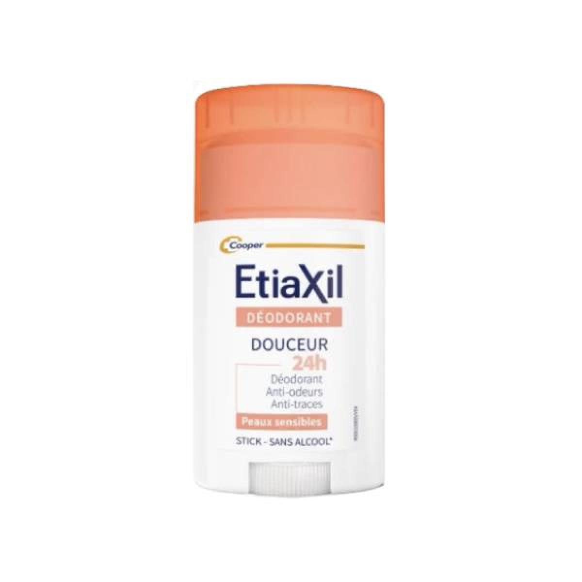 ETIAXIL Déodorant douceur 48h sans aluminium stick 40ml Parapharmacie