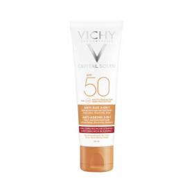 VICHY Capital soleil soin anti-âge anti-oxydant 3-en-1 SPF 50+ 50ml