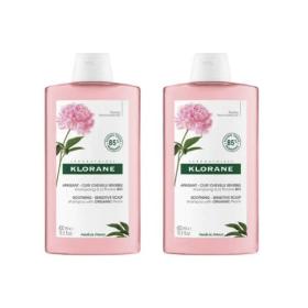 KLORANE Pivoine shampooing apaisant lot 2x400ml