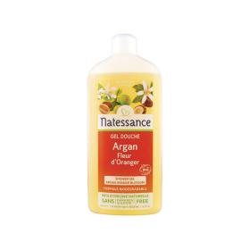 NATESSANCE Gel douche argan fleurs d'oranger bio 500ml