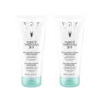 VICHY Pureté thermale démaquillant intégral peau sensible 3 en 1 lot 2x300ml