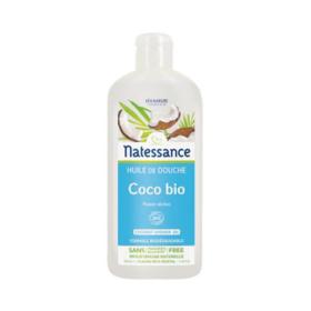 NATESSANCE Huile de douche coco bio 250ml