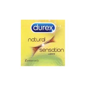 DUREX Natural sensation lubrifié 2 préservatifs