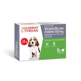 CLÉMENT THÉKAN Vermiscan chiens 100mg 6 comprimés