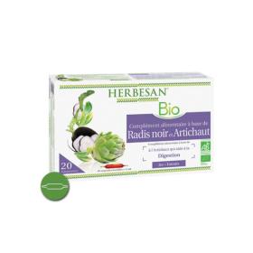 HERBESAN Bio radis noir artichaut digestion 20 ampoules