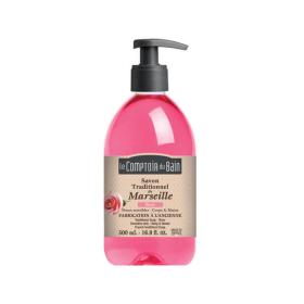 LE COMPTOIR DU BAIN Savon traditionnel de Marseille rose 500ml