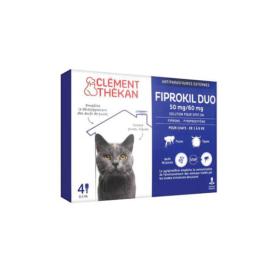 CLÉMENT THÉKAN Fiprokil duo chat 50mg/60mg 4 pipettes