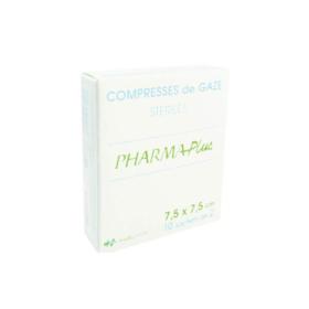 EVOLUPHARM Pharmaplus compresses gaze stérile 7,5x7,5cm