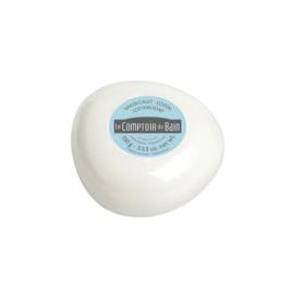 LE COMPTOIR DU BAIN Savon galet surgras coton 100g