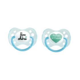 DODIE 2 sucettes anatomiques silicone 0-6 mois n°31