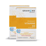 GRANIONS Vitamine D3 lot 2x60 gélules végétales