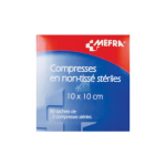 3M SANTE Mefra compresses en non-tissésStériles 10 cmx10cm 50 sachets