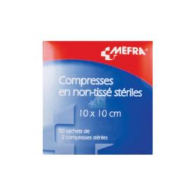 3M SANTE Mefra compresses en non-tissésStériles 10 cmx10cm 50 sachets