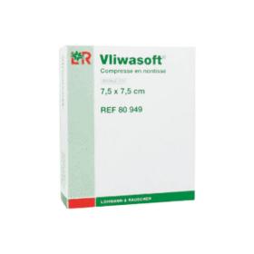 LOHMANN & RAUSCHER Vliwasoft 7,5x7,5cm 100 compresses en non-tissé