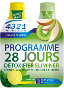 4321 MINCEUR Programme 28 jours pomme kiwi 2x280ml