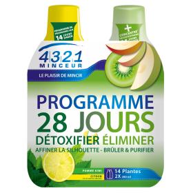 4321 MINCEUR Programme 28 jours pomme kiwi 2x280ml