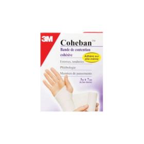 3M SANTE Coheban bande de contention cohésive 3mx7cm