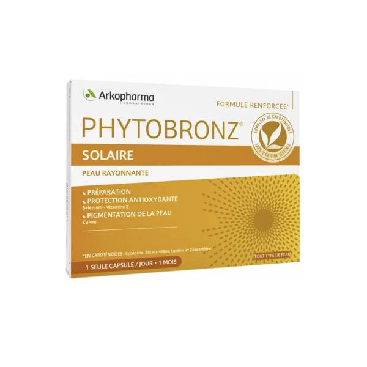 Arkopharma Phytobronz 30 Capsules Parapharmacie Pharmarket