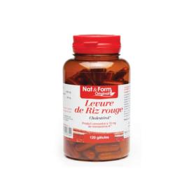 NAT & FORM Levure de riz rouge cholestérol 120 gélules