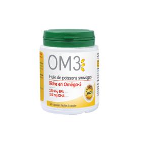 OM3 Huile de poissons sauvages 120 capsules