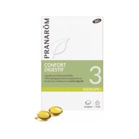 PRANAROM Oléocaps+ 3 confort digestif bio 30 capsules