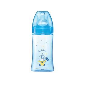 DODIE Initiation+ biberon bleu sur la lune débit moyen 270ml