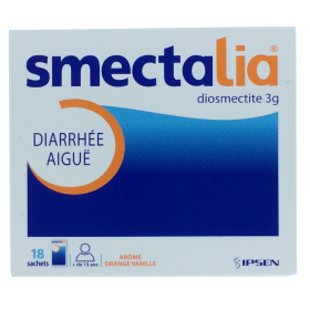 IPSEN Smectalia orange-vanille poudre 18 sachets