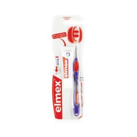 ELMEX Précision interdentaire : brosse à dents souple + mini-dentifrice protection caries 12ml