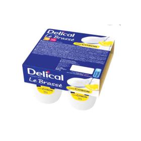 DELICAL Dessert lacté HP HC le brassé saveur citron 4x200g