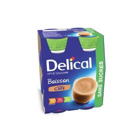 DELICAL Boisson HP-HC sans sucre café 4x200ml