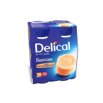 DELICAL Boisson lactée HP HC pêche abricot 4x200ml