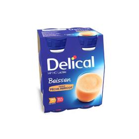 DELICAL Boisson lactée HP HC pêche abricot 4x200ml