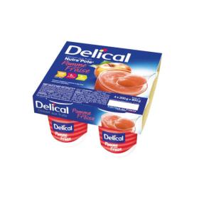 DELICAL Nutra'pote pomme fraise 4x200g