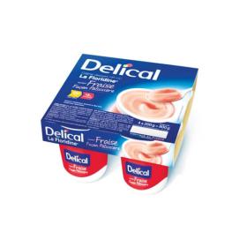 DELICAL Crème dessert HP HC la floridine fraise 4x200g