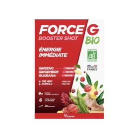 NUTRISANTÉ Force G booster shot bio énergie immédiate 20ampoules