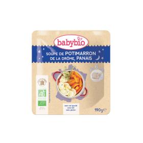 BABYBIO Soupe de potimarron de la Drôme, panais dès 6 mois 190g