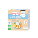 BABYBIO Brassés lait brebis poire de Provence dès 6 mois 4 gourdes 85g