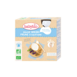 BABYBIO Brassé brebis prune d'Aquitaine dès 6 mois 4 gourdes 85g