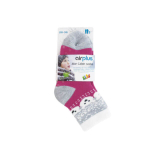 AIRPLUS Aloe cabin chaussettes hydratantes kids couleur fuchsia ours blancs 1 paire