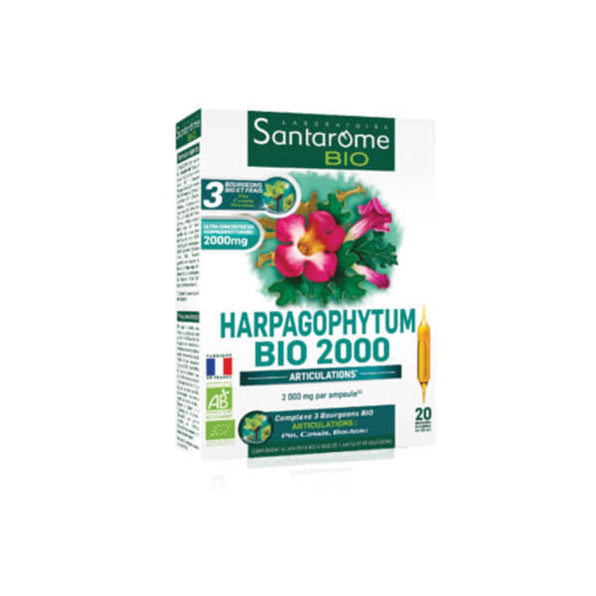 SANTAROME Harpagophytum bio 2000 20 ampoules Parapharmacie Pharmarket