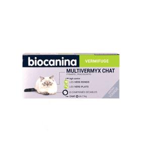 BIOCANINA Multivermyx vermifuge chat 2 comprimés