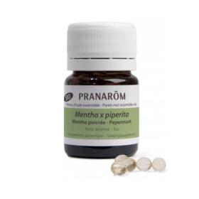 PRANAROM Perles d'huiles essentielle bio menthe poivrée 60 mini-caps