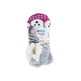 AIRPLUS Aloe cabin footie chaussons hydratants oursons roses taille 28-36