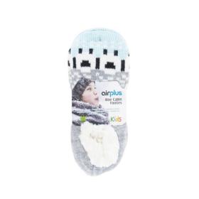 AIRPLUS Aloe cabin footie chaussons hydratants moutons bleus taille 28-36