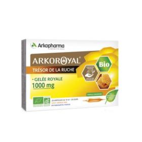 ARKOPHARMA Arko royal trésor de la ruche gelée royale 1000mg bio 20 ampoules